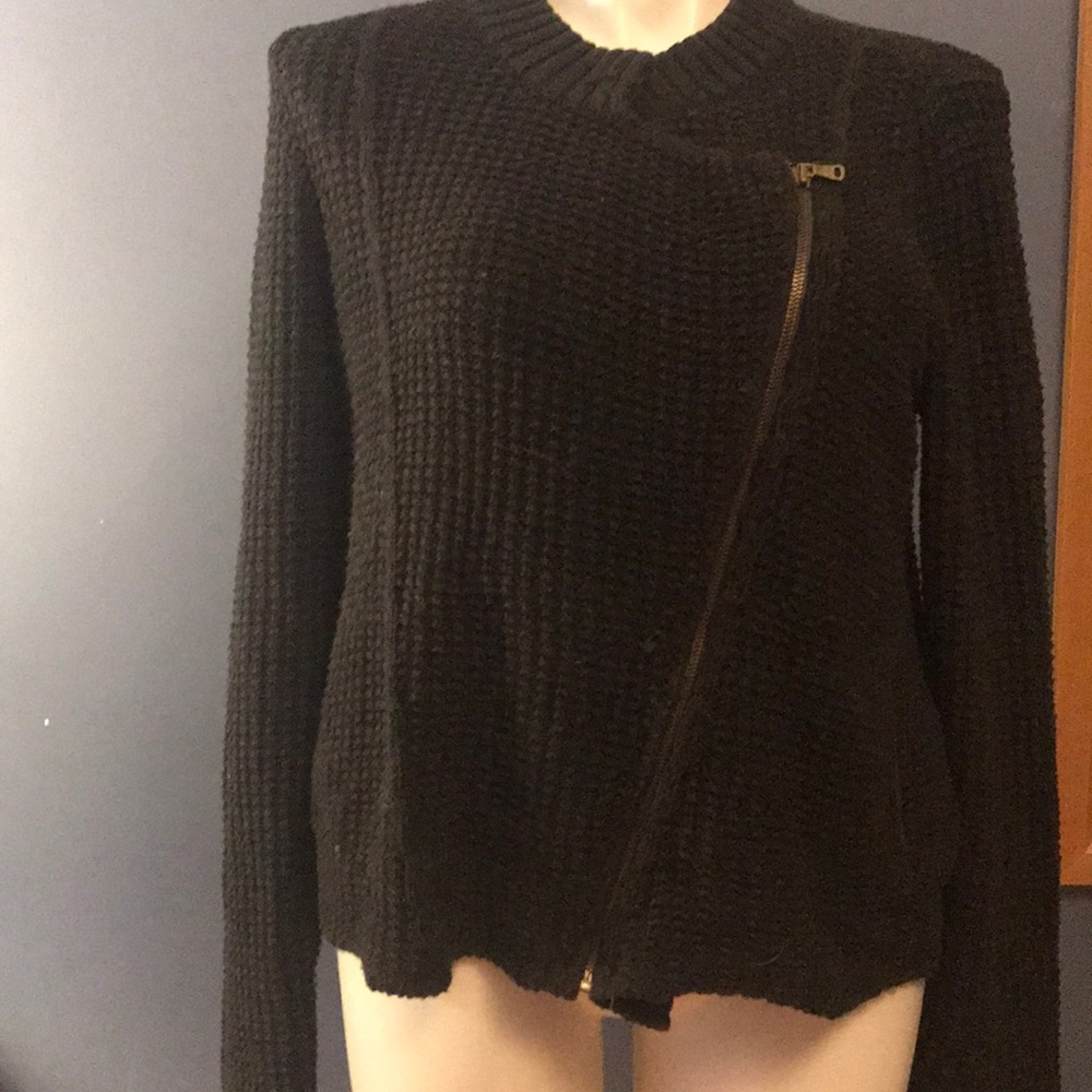 Calvin Klein black zip sweater